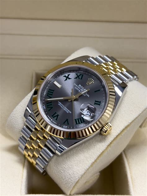 rolex datejust 41 wimbledon two-tone 2020